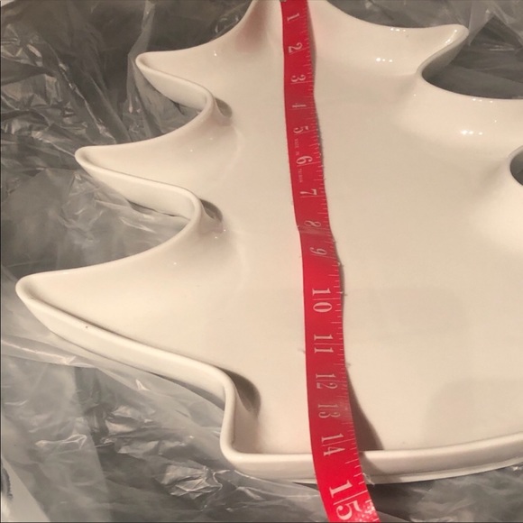 Christmas tree large serving dish ceramic - like new - Picture 4 of 5